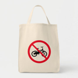 Bolsa Tote Sem Sinal Proibido de Bicicleta | Saco de Tota da 