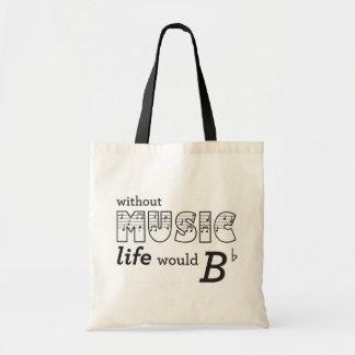 Bolsa Tote Sem vida da música B-liso