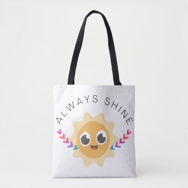 Bolsa Tote Sempre brilhar (Frente)