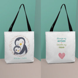 Bolsa Tote Sempre minha mãe - Mãe de pinguim