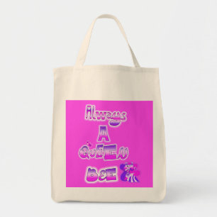 Bolsa Tote Sempre uma abelha rainha rosa