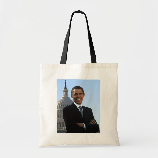 Bolsa Tote Senador Retrato, Presidente Americano Barack Obama (Frente)