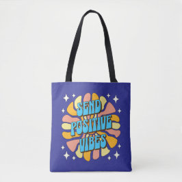 Bolsa Tote Send Positive Vibes