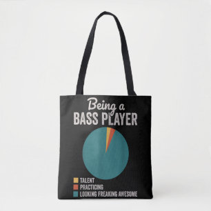 Bolsa Tote Sendo um cantor de guitarra Baixo Engraçado Musico