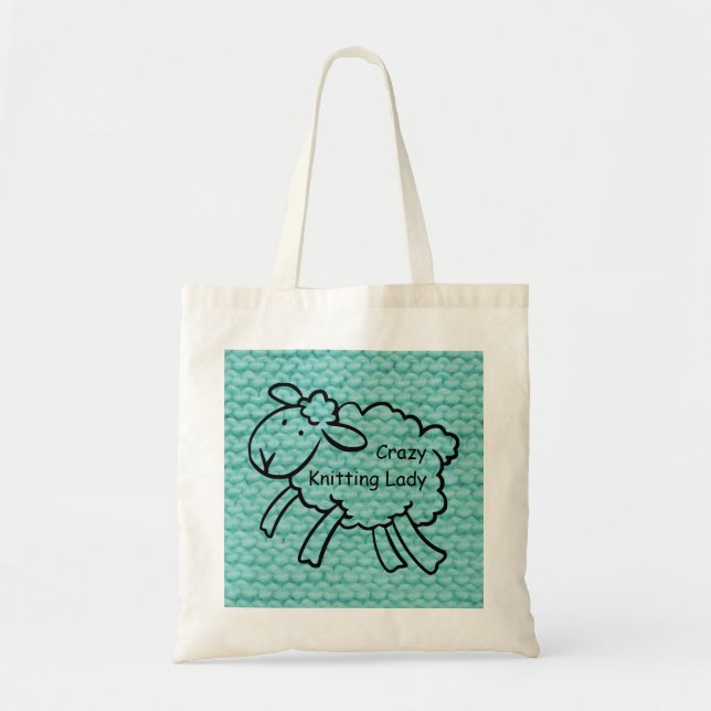 Bolsa Tote Senhora de confecção de malhas louca Saco (Frente)