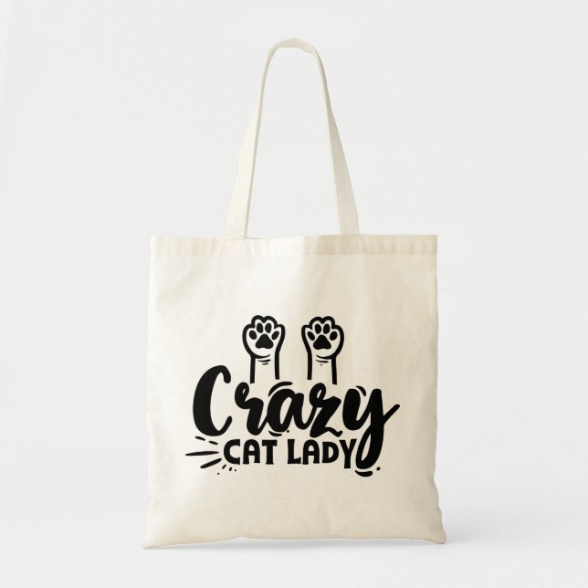 Bolsa Tote Senhora de Gato Louca (Frente)