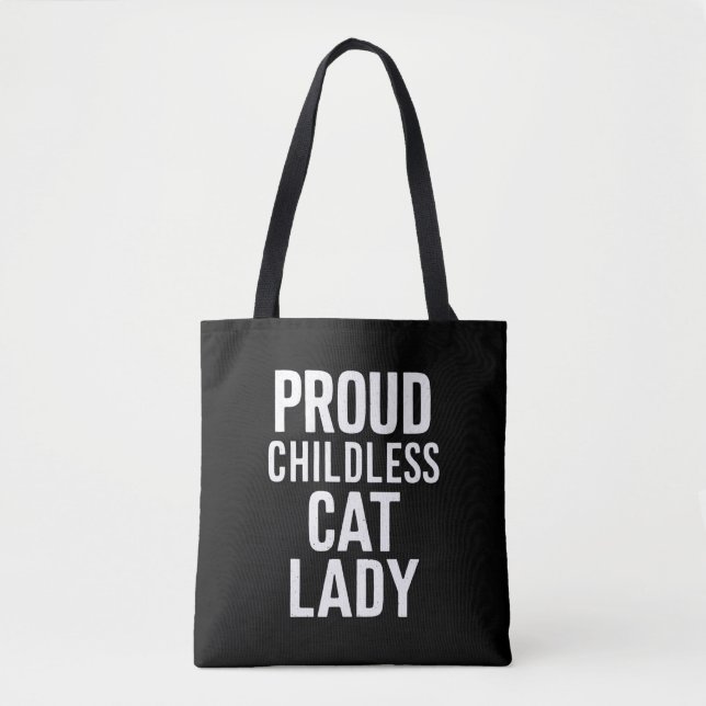 Bolsa Tote Senhora de Gato Sem Fios para Gato Mãe Mulher Gato (Frente)