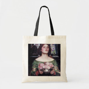 Bolsa Tote Senhora e Rosas, John William Waterhouse