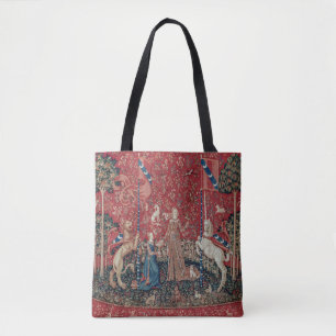 Bolsa Tote Senhora e Unicórnio castor medieval