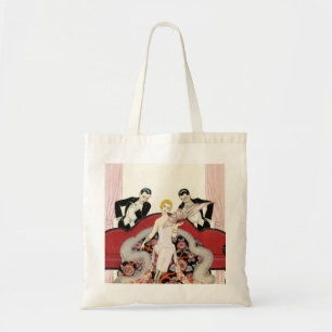 Bolsa Tote Senhora elegante na sacola do art deco de Paris