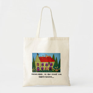 Bolsa Tote Senhora louca Saco do gato