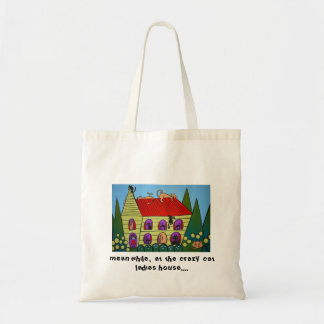 Bolsa Tote Senhora louca Saco do gato