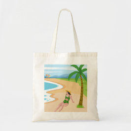Bolsa Tote senhora na praia