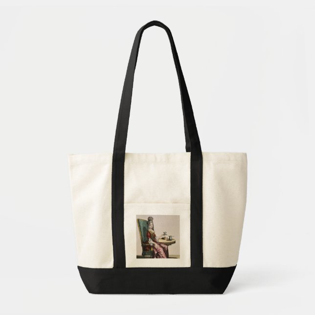 Bolsa Tote Senhora Taking Café, placa de forma, c.1695 (Frente)