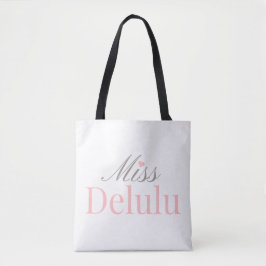 Bolsa Tote Senhorita Delulu, Presente Engraçado com Estética