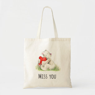 Bolsa Tote Senhorita, seu saco de arte de aquarela abraço
