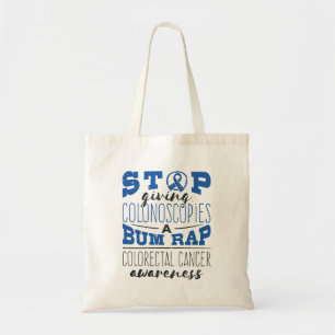 Bolsa Tote Sensibilização coletiva do Cancer Colonoscopia Bum