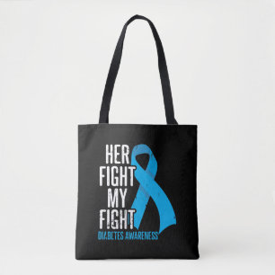 Bolsa Tote Sensibilização para a Diabetes Familiares de Sup
