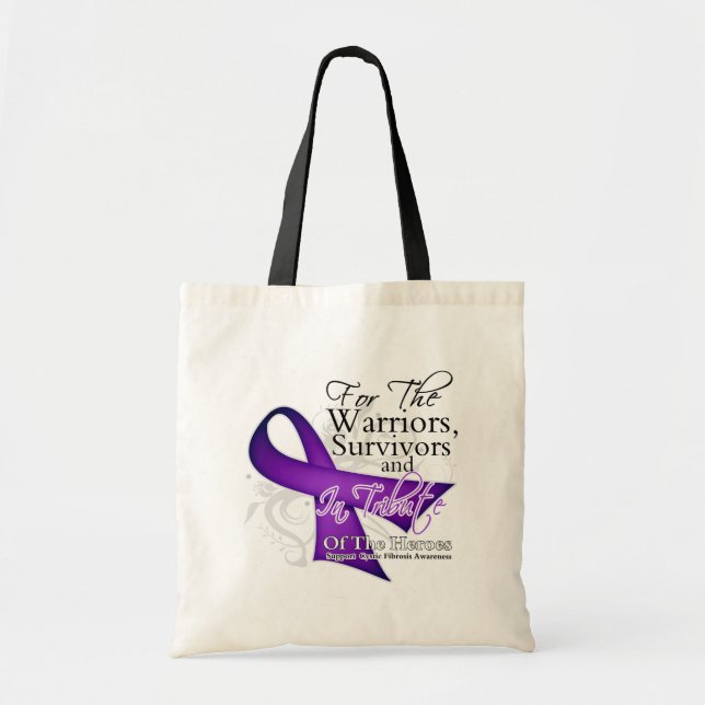 Bolsa Tote Sensibilização para a Fibrose Cística do Tributo (Frente)