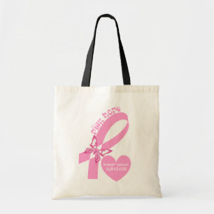 Bolsa Tote Sensibilização para o cancer da Fita Rosa