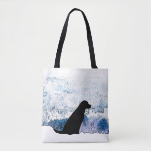 Bolsa Tote Sentido com o Coração - Cachorro Negro - Laborat