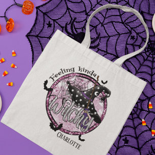 Bolsa Tote Sentir-se como um Testemunha Glitter Nome do Dia d
