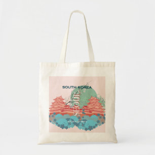 Bolsa Tote Seoul South Korea Viagem Art