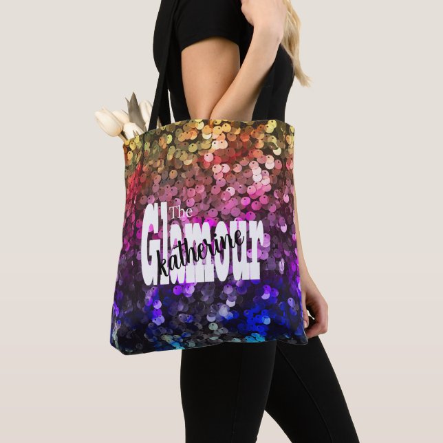 Bolsa Tote Sequência de Glamor com Glittering (Close Up)