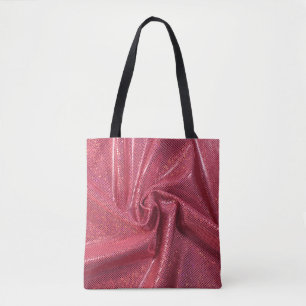 Bolsa Tote Sequin sparkle coral cor-de-rosa