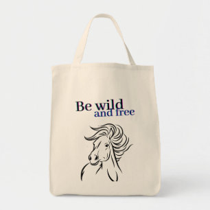 Bolsa Tote Ser Selvagem e Cavalo Livre