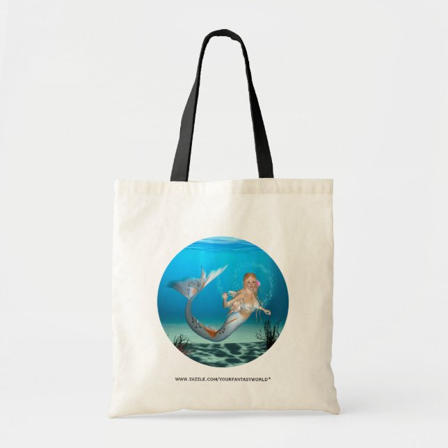 Bolsa Tote Sereia Adorável (Frente)