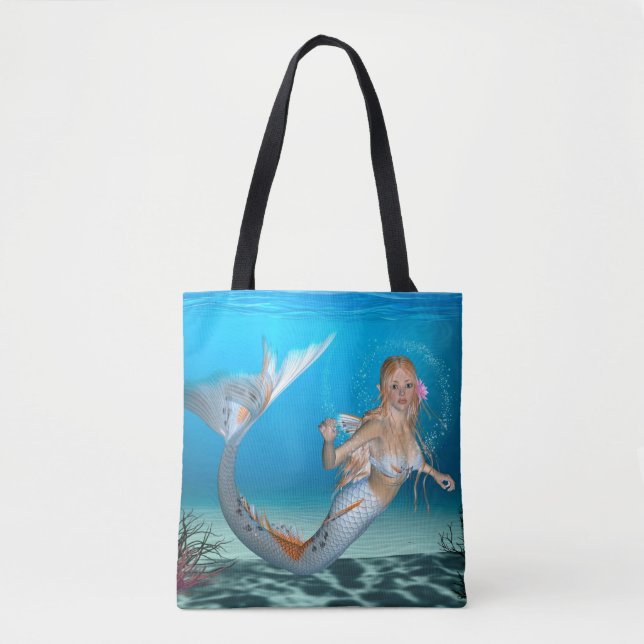 Bolsa Tote Sereia Adorável (Frente)