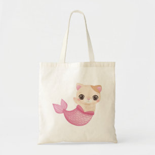 Bolsa Tote Sereia Adorável de Gato (1)
