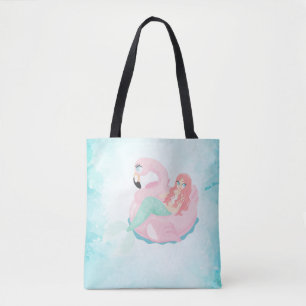 Bolsa Tote Sereia bonito adorável, mar