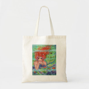 Bolsa Tote Sereia com arte de peixes tropicais por Renee Lavo
