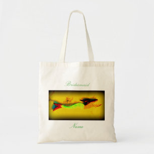 Bolsa Tote Sereia da verde-cauda da dama de honra
