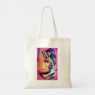 Bolsa Tote Sereia do brunette da madrinha de casamento