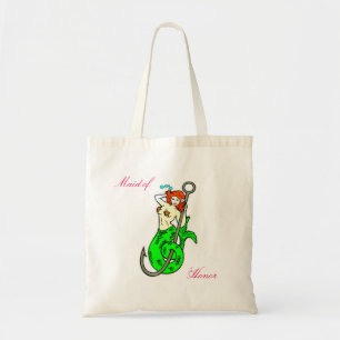 Bolsa Tote Sereia do redhead da madrinha de casamento