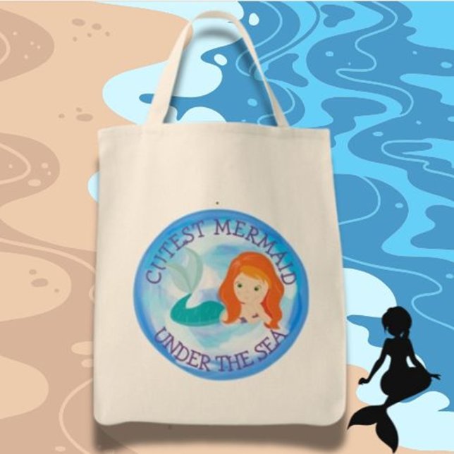 Bolsa Tote Sereia Mais Justa Sob O Mar (Make Her Birthday Magical with Mermaid Tote Bags!)