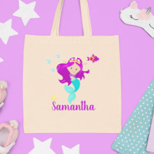 Bolsa Tote Sereia Personalizada - Princesa Cuta