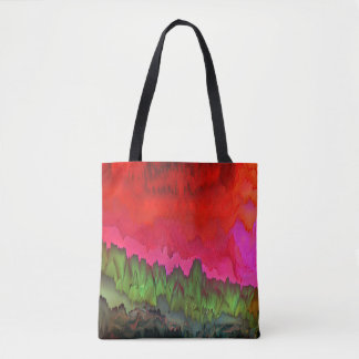 Bolsa Tote "Serenata Colorida" Arte Abstrato colorida