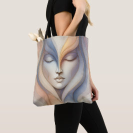 Bolsa Tote Serene Abstrato Face - Harmonia Minimalista