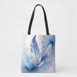 Bolsa Tote Serene Blue Feather