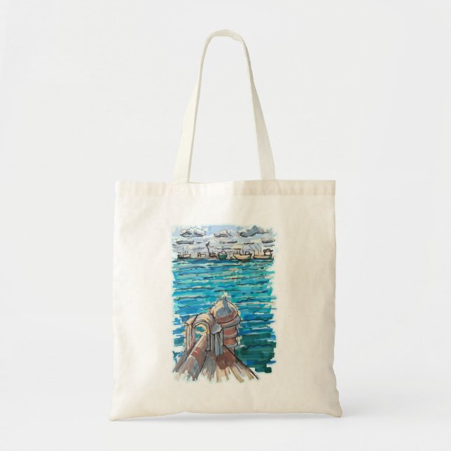 Bolsa Tote Serene Waterscape em San Juan de Ulua, Veracruz (Frente)