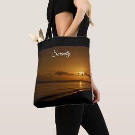 Bolsa Tote Serenidade alaranjada do por do sol