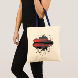 Bolsa Tote Serenidade do Pôr do Sol | Lagoa Noturna