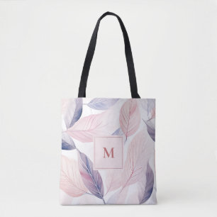 Bolsa Tote Serenidade Suave A Aquarela Deixa Monograma Person