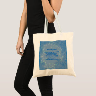 Bolsa Tote Serenity Prayer Hearts Inspirational Tote Bag