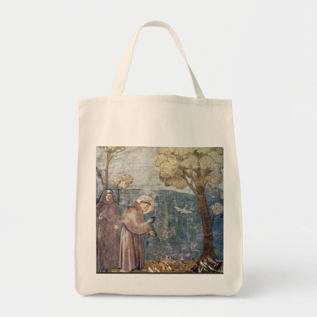 Bolsa Tote Sermão de St Francis aos pássaros (Frente)