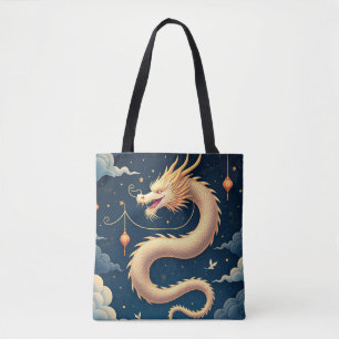 Bolsa Tote Serpente Celestial do Céu – Dragão Oriental